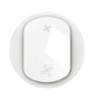 Legrand - Céliane 2024 - Enjoliveur pour interrupteur ou poussoir VMC - 2 vitesses - Blanc -  Réf : CB6001