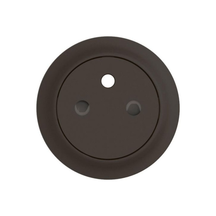Legrand - Céliane 2024 - Enjoliveur pour prise de courant fort 2P+T - Surface Confort - Noir mat - Réf : CN0111