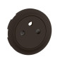 Legrand - Céliane 2024 - Enjoliveur pour prise de courant fort 2P+T - Surface Confort - Noir mat - Réf : CN0111