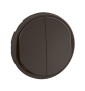 Legrand - Céliane 2024 - Enjoliveur pour double interrupteur ou va-et-vient - Noir - Réf : CN2001