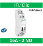 Schneider - Acti9, iTL télérupteur 16A 2NO 230...240VCA 110VCC 50-60Hz - A9C30812