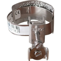 Eurohm - Collier d'équipotentialité - 12cm - D. 18 à 32mm - Réf : 70511