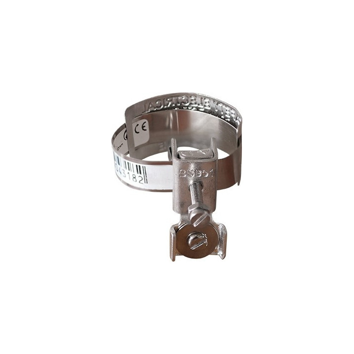 Eurohm - Collier d'équipotentialité - 12cm - D. 18 à 32mm - Réf : 70511