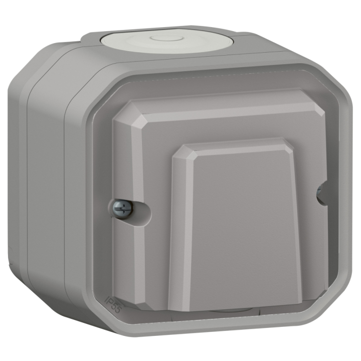 Legrand - Plexo - Sortie de câble - Saillie - Gris - IP55/IK07 - Réf : 069550L+069651L