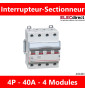 Legrand - DX3 - Interrupteur-sectionneur tétrapolaire 4P - 40A - Réf : 406480