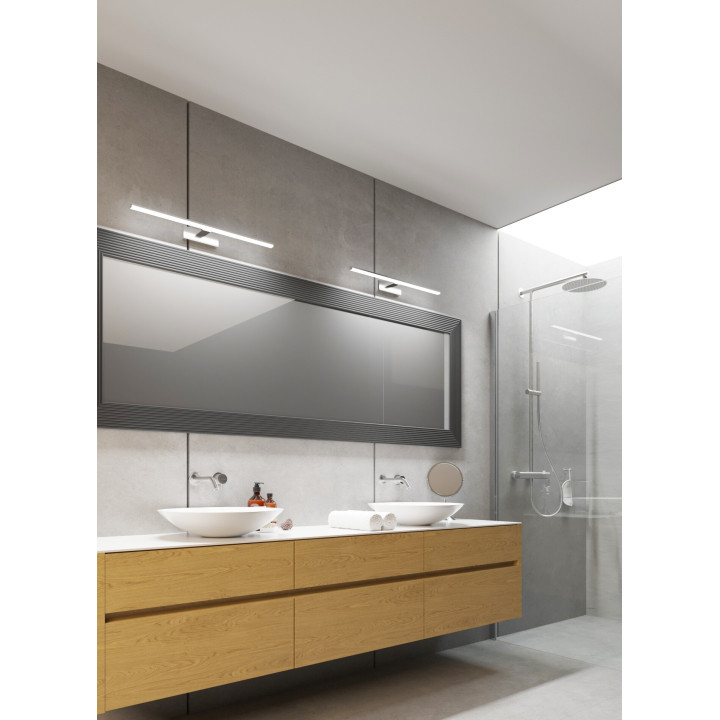 Spectrum - luminaire mural LED ASTEN - 10W - IP44 - Chromé - Réf : 26681