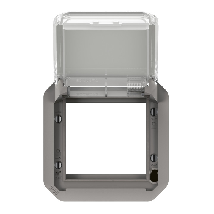 Legrand - Plexo - Adaptateur Mosaic - Composable - Gris - IP55/IK08 - Réf : 069580L