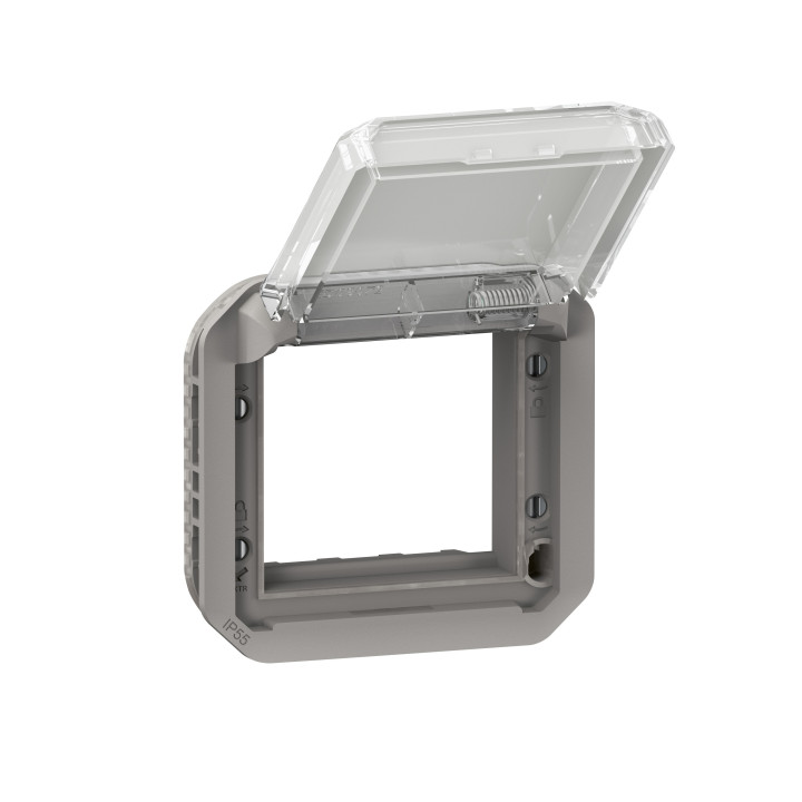 Legrand - Plexo - Adaptateur Mosaic - Composable - Gris - IP55/IK08 - Réf : 069580L