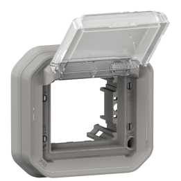 Legrand - Plexo - Adaptateur Mosaic - Encastré - Gris - IP55/IK07 - Réf : 069580L+069681L