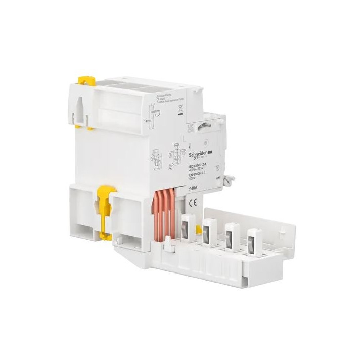 Schneider - Acti9 - iC60 - Bloc diff Vigi - 4P - 25A - 30mA - 400v -  type AC - Réf : A9Q11425