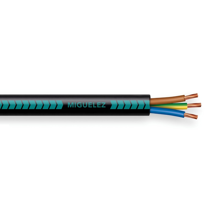 Câble rigide U-1000 R02V 3G6 - Couronne de 10 mètres - Réf : CABLER2V3G6C10