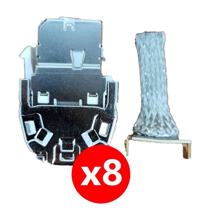 Hager - Coffret de communication éco - 8 x RJ45 Grade 2TV - Réf : TN306