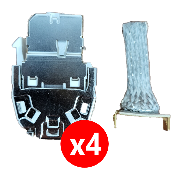 Hager - Coffret de communication éco - 4 x RJ45 Grade 2TV - Réf : TN305