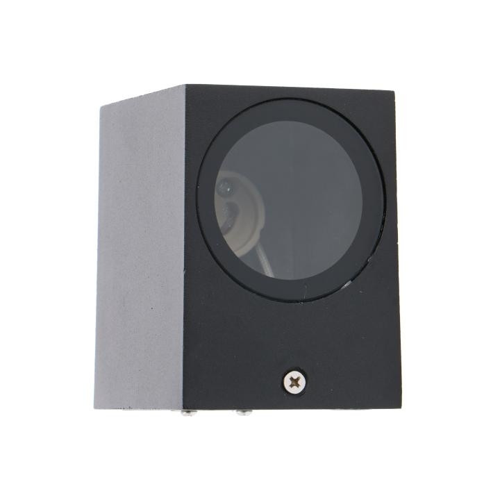Led's light - Luminaire extérieur San Diego - sans source lumineuse - GU10x1 Noir - IP44 - 35W max - Réf : 1000501