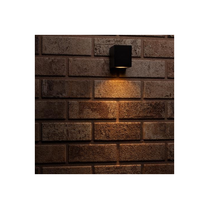 Led's light - Luminaire extérieur San Diego - sans source lumineuse - GU10x1 Noir - IP44 - 35W max - Réf : 1000501