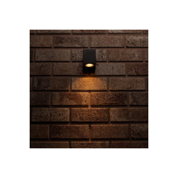 Led's light - Luminaire extérieur San Diego - sans source lumineuse - GU10x1 Noir - IP44 - 35W max - Réf : 1000501