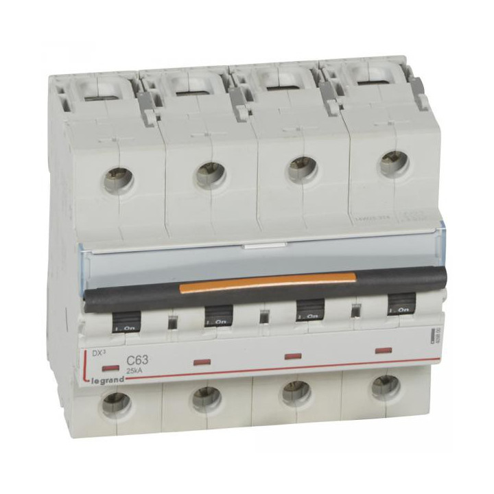 Legrand - Disjoncteur dx³-vis/vis-4p-400v~-63a-25ka-courbe c-protect départ - 409800