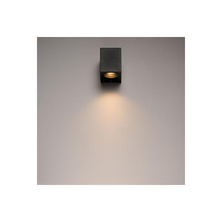 Led's light - Luminaire extérieur San Diego - sans source lumineuse - GU10x1 Noir - IP44 - 35W max - Réf : 1000501
