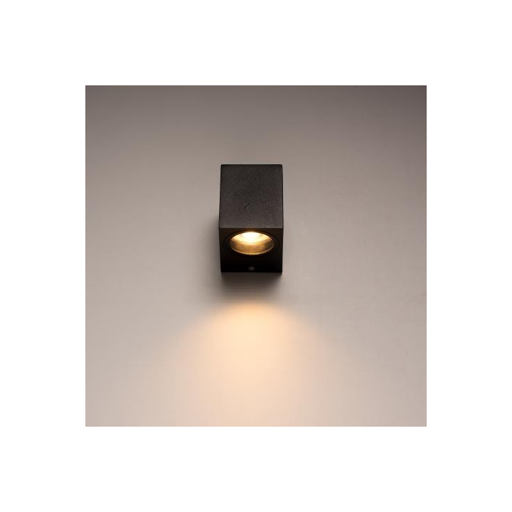 Led's light - Luminaire extérieur San Diego - sans source lumineuse - GU10x1 Noir - IP44 - 35W max - Réf : 1000501