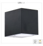 Led's light - Luminaire extérieur San Diego - sans source lumineuse - GU10x1 Noir - IP44 - 35W max - Réf : 1000501