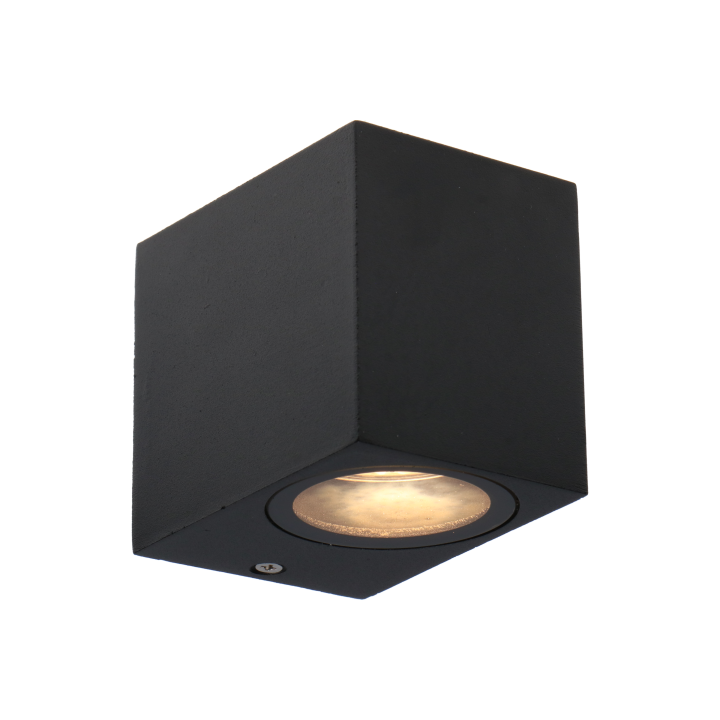 Led's light - Luminaire extérieur San Diego - sans source lumineuse - GU10x1 Noir - IP44 - 35W max - Réf : 1000501