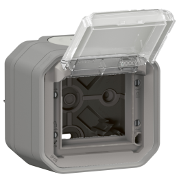Legrand - Plexo - Adaptateur Mosaic - Saillie - Gris - IP55/IK07 - Réf : 069580L+069651L