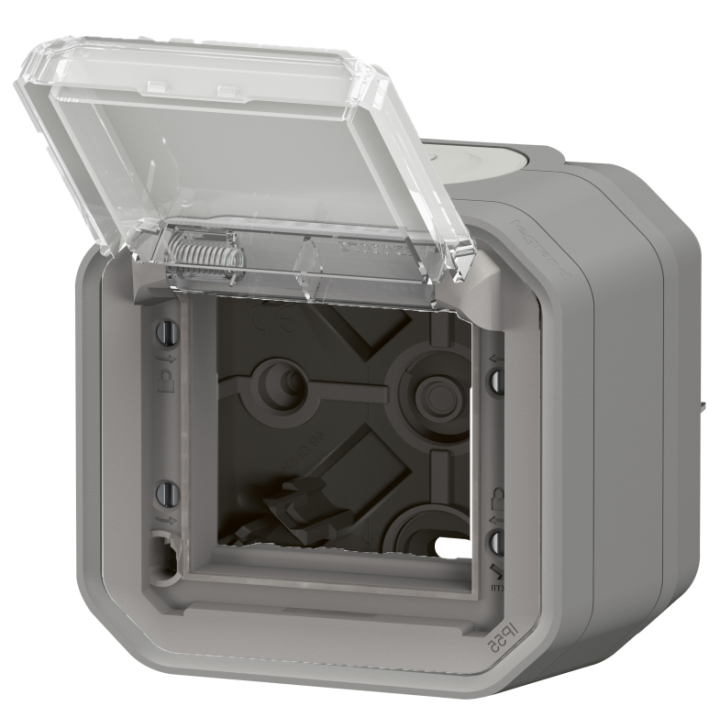 Legrand - Plexo - Adaptateur Mosaic - Saillie - Gris - IP55/IK07 - Réf : 069580L+069651L