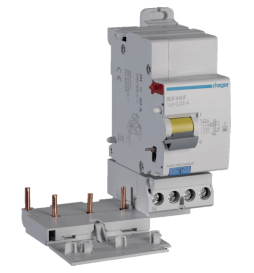 Hager - Bloc différentiel 3P+N 40A 30mA - Type F - Réf : BDF440F