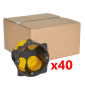 Legrand - Écobatibox - LOT de 40 Boîtes d'encastrement 1 poste - BBC - Profondeur 40mm - D.67mm - Réf : 080021Lx40