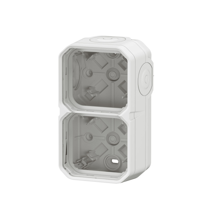 Legrand Plexo - Boîtier saillie étanche composable - 2 postes - horizontal/vertical - sans cloison - blanc - Réf : 069690L