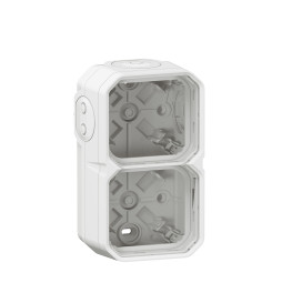 Legrand Plexo - Boîtier saillie étanche composable - 2 postes - horizontal/vertical - sans cloison - blanc - Réf : 069690L