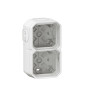 Legrand Plexo - Boîtier saillie étanche composable - 2 postes - horizontal/vertical - sans cloison - blanc - Réf : 069690L