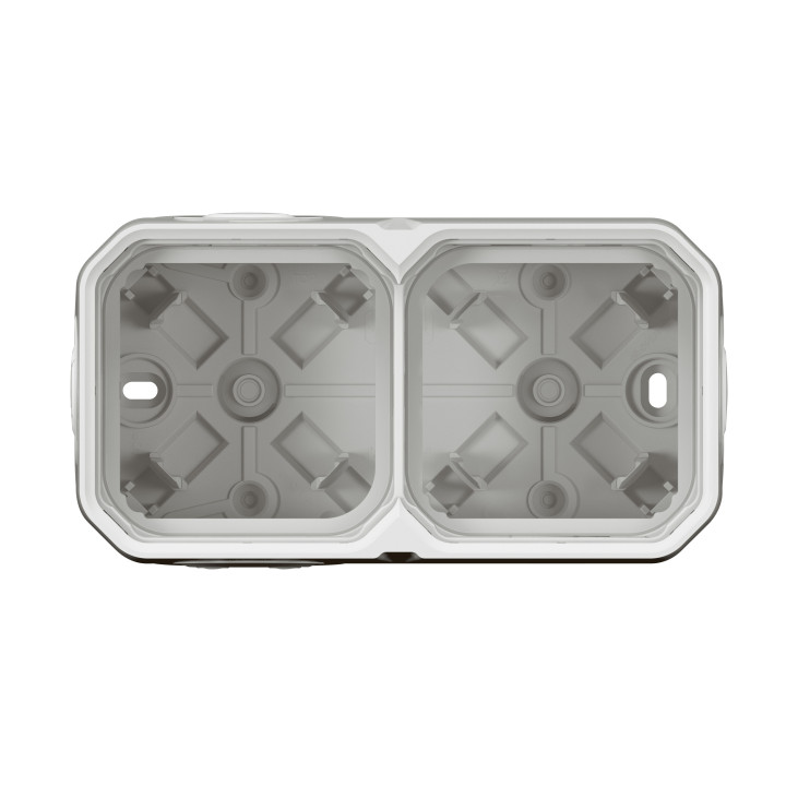 Legrand Plexo - Boîtier saillie étanche composable - 2 postes - horizontal/vertical - sans cloison - blanc - Réf : 069690L