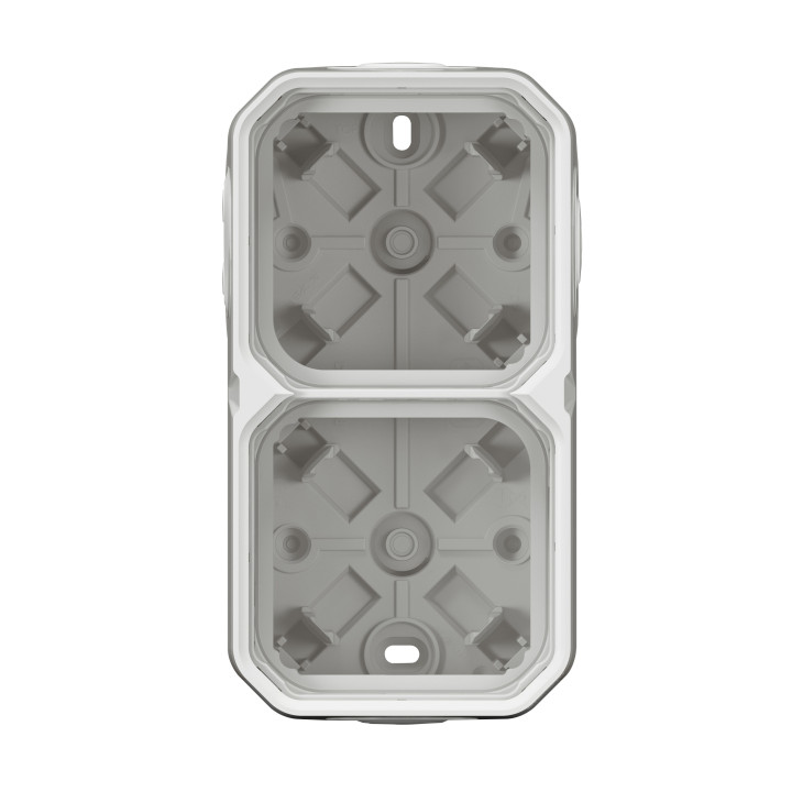 Legrand Plexo - Boîtier saillie étanche composable - 2 postes - horizontal/vertical - sans cloison - blanc - Réf : 069690L