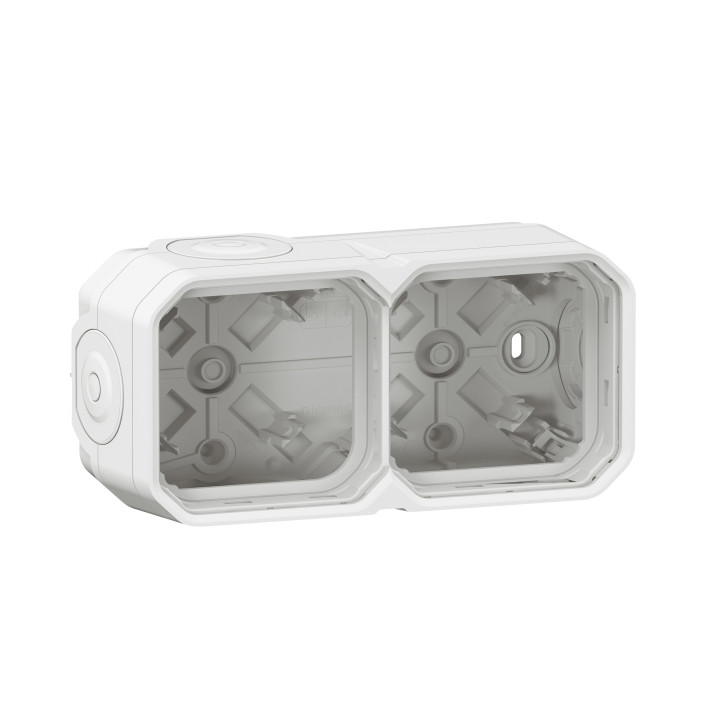 Legrand Plexo - Boîtier saillie étanche composable - 2 postes - horizontal/vertical - sans cloison - blanc - Réf : 069690L