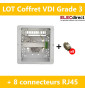 CAE - LOT Tableau C-TRI - 8RJ45 Grade 3  - Réf : CTRIETG24XAXSD+4x ECONN6AFS8