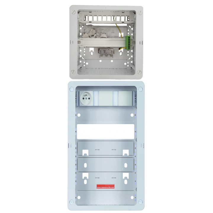 CAE - LOT Tableau C-TRI - 8RJ45 Grade 3 avec Support BOX - Réf : CTRIETG24XAXSD+ZA375C+4x ECONN6AFS8