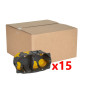 Legrand - Écobatibox - LOT de 15 Boîtes d'encastrement 2 postes - BBC - Profondeur 40mm - D.67mm - Réf : 080022Lx15
