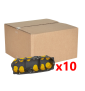 Legrand - Écobatibox - LOT de 10 Boîtes d'encastrement 3 postes - BBC - Profondeur 40mm - D.67mm - Réf : 080023Lx10