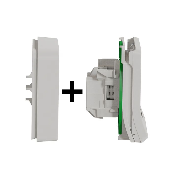 Schneider - Mureva Styl - Prise 2P+T - encastré - IP55 - IK08 - connexion auto - blanc - Réf : MUR39036