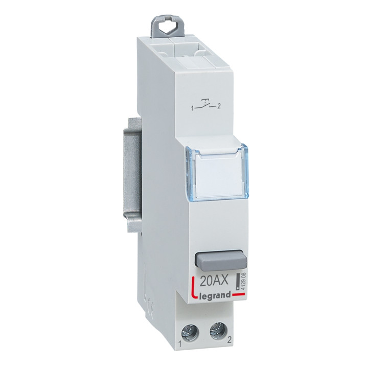 Legrand -  Poussoir 20A simple fonction - 250V - 1 NO - 412908