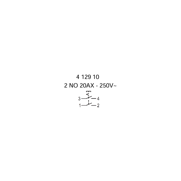Legrand - Inter à Poussoir 20A simple fonction - 250V - 2 NO - 412910