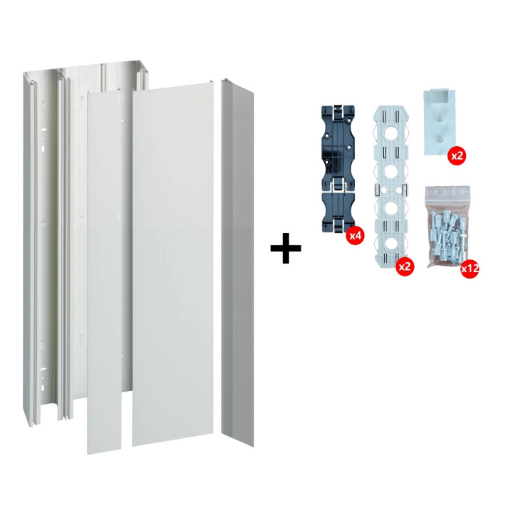 Hager - Kit GTL 13 Modules - 2 couvercles - 2x1,3m - Réf : JK213D