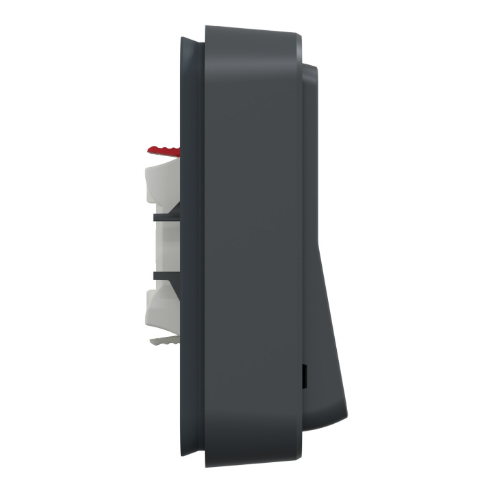 Schneider - Mureva Styl - Va et vient - encastré - IP55 - IK08 - bornes auto - Gris anthr - Réf : MUR35037