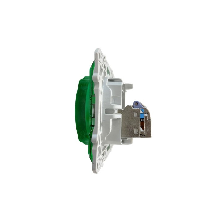 Schneider - Odace - Prise RJ45 Grade 3 - blanc - Catégorie 6 STP - Multimédia - IDC - Réf : S520476
