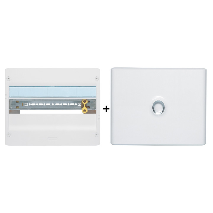 Legrand - Coffret DRIVIA 18 Modules - 1 Rangée de 18M  + porte - largeur 355mm - 401221+401231