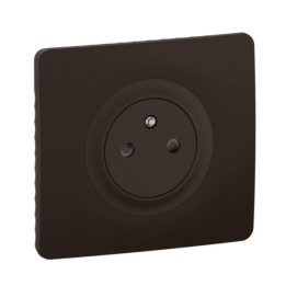 Legrand - Céliane 2024 - Prise électrique affleurante - Noir mat - 2P+T 16A - 1 poste - Réf : CJ0111
