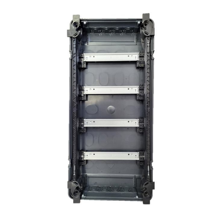 Schneider - PrismaSeT XS - Coffret encastré - 4R - 13M - sans porte - Réf : LVSXS413