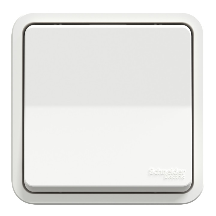 Schneider - Mureva Styl - Va et vient - encastré - IP55 - IK08 - bornes auto - blanc - Réf : MUR39037
