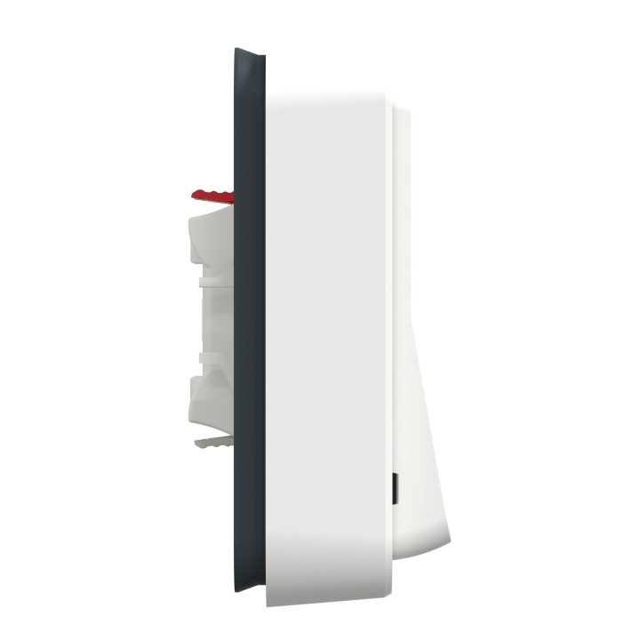Schneider - Mureva Styl - Va et vient - encastré - IP55 - IK08 - bornes auto - blanc - Réf : MUR39037